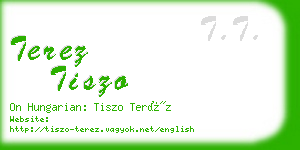 terez tiszo business card